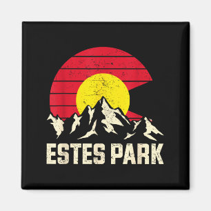 Estes Park Bergabenteuer Colorado Staatsflagge Magnet