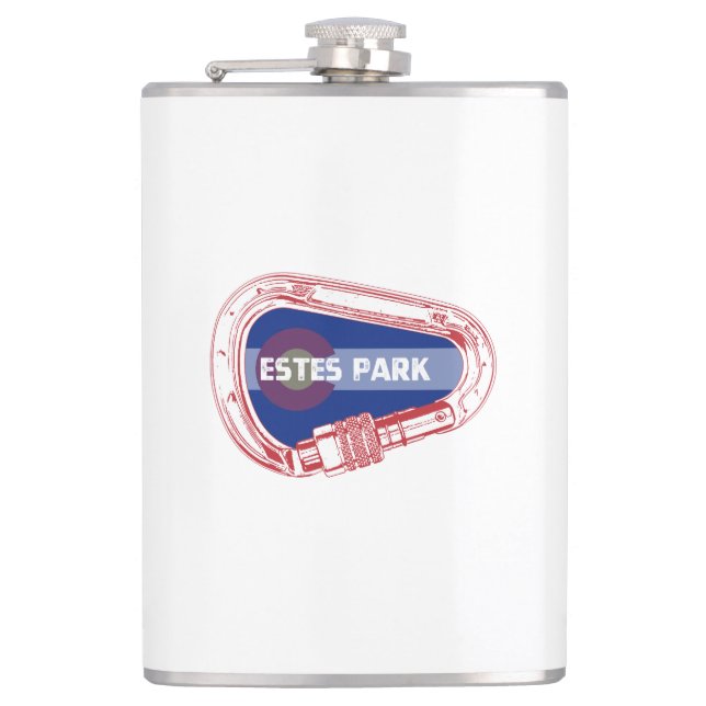 Estes Park Climbing Carabiner Flachmann (Vorderseite)