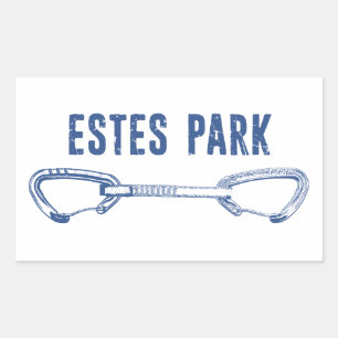 Estes Park Climbing Quickziehung Rechteckiger Aufkleber