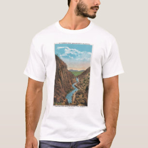 Estes Park, Co - Ansicht von großem Thompson Cano T-Shirt