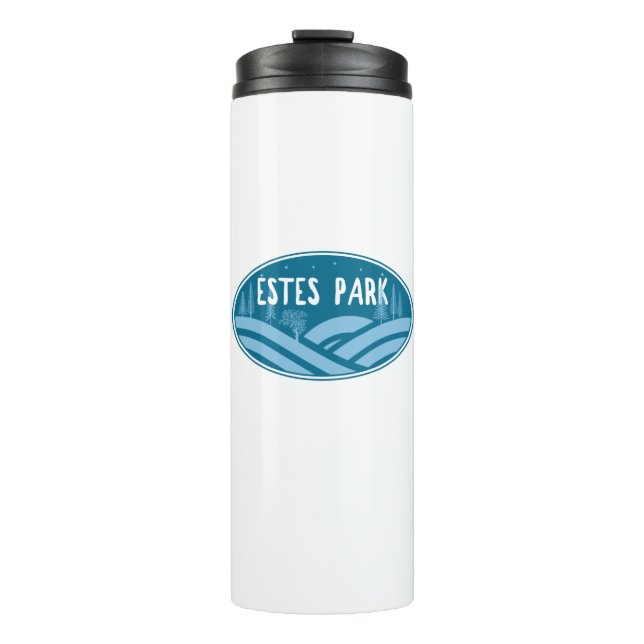 Estes Park Colorado Außenbereich Thermosbecher (Vorderseite)