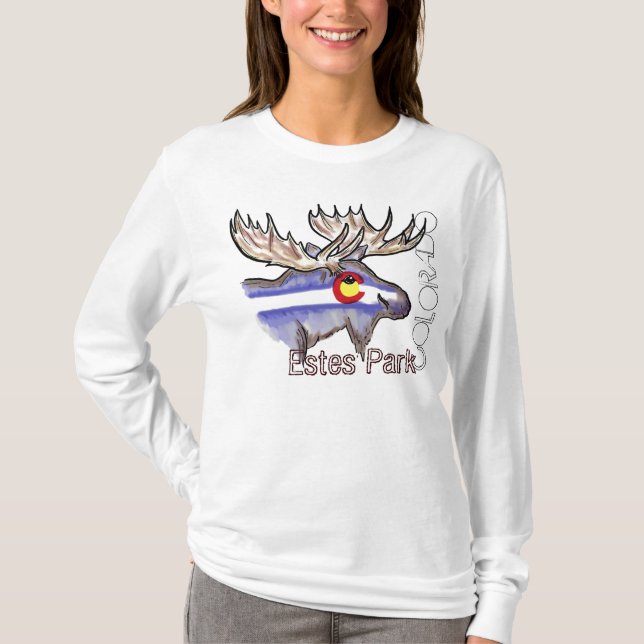 Estes Park-Colorado-Elche Hoodie T-Shirt (Vorderseite)
