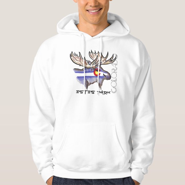 Estes Park Colorado elk hoodie (Vorderseite)