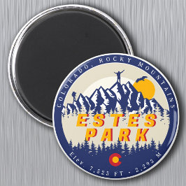 Estes Park Colorado Flag Berge Wandern Magnet