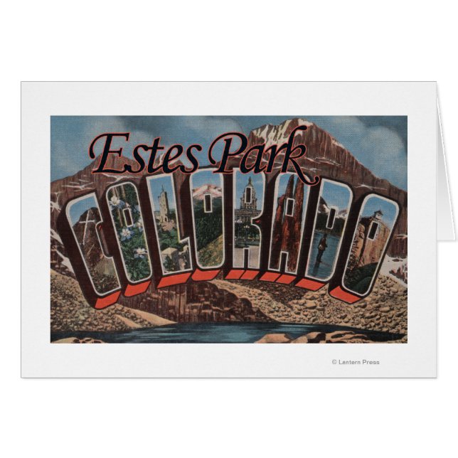 Estes Park, Colorado - Große Letter Scenes (Vorderseite (Horizontal))