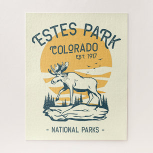 Estes Park Colorado Nationalpark Elch Sonnenunterg