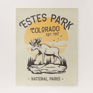 Estes Park Colorado Nationalpark Elch Sonnenunterg