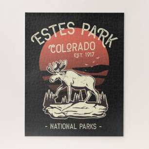 Estes Park Colorado Nationalpark Elch Sonnenunterg