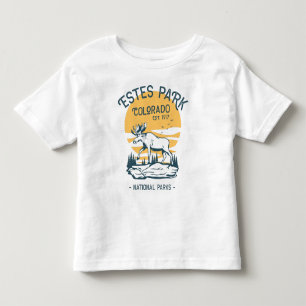 Estes Park Colorado Nationalpark Elch Sonnenunterg Kleinkind T-shirt