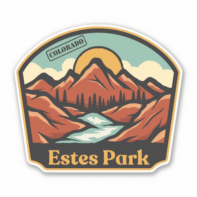 Estes Park, Colorado Sticker (Vorderseite)