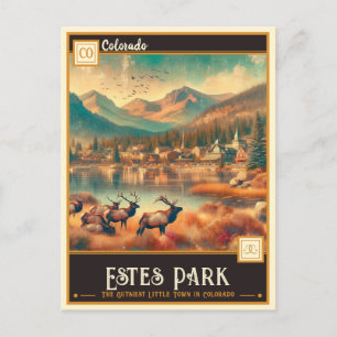 Estes Park, Colorado Vintage Postkarte