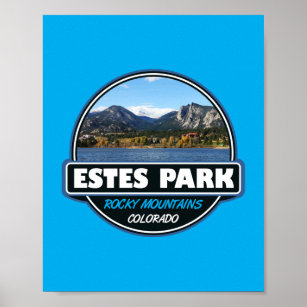 Estes Park Colorado Wandern neben dem Wasser Poster