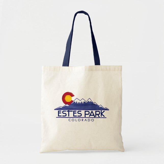 Estes Park Colorado wood mountains tote bag (Devant)