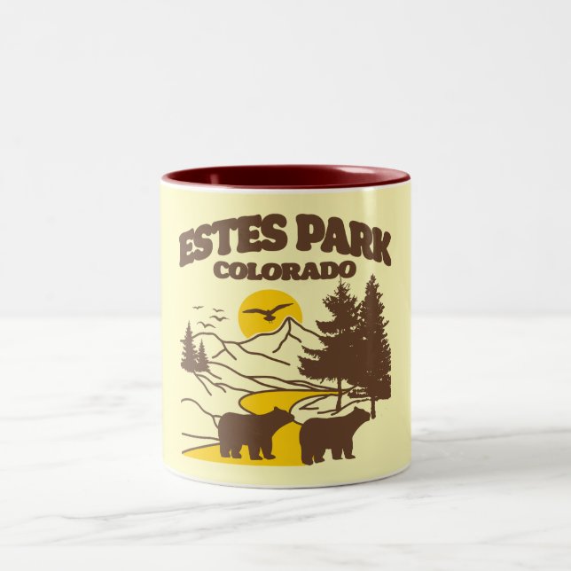Estes Park, Colorado Zweifarbige Tasse (Mittel)