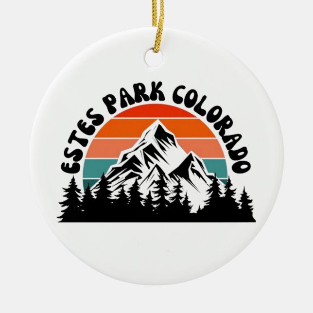 Estes Park Keramik Ornament (Vorne)
