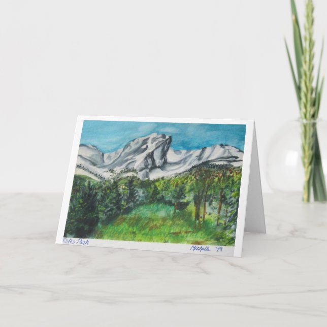 Estes Park Rocky Mountains Grußkarte Karte (Vorderseite)
