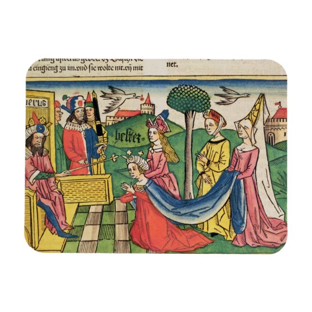 Esther 2 15-18, Esther wird von der Königin gewähl Magnet (Horizontal)