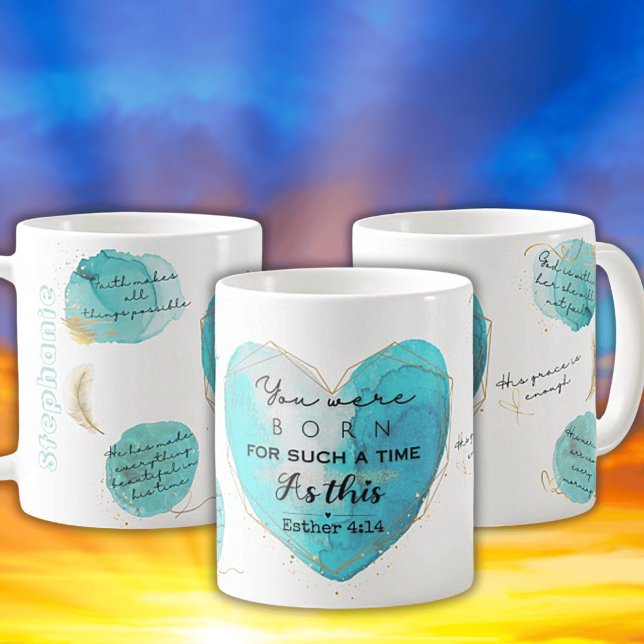 Esther 4:14 Bible Verse Spirituelle Keramik Tasse (Von Creator hochgeladen)