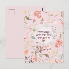 Esther 4:14 Christliche Bibelverse Kunst Postkarte