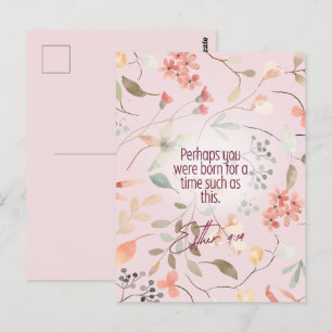 Esther 4:14 Christliche Bibelverse Kunst Postkarte