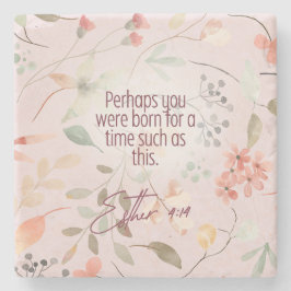 Esther 4:14 Christliche Bibelverse Kunst Steinuntersetzer