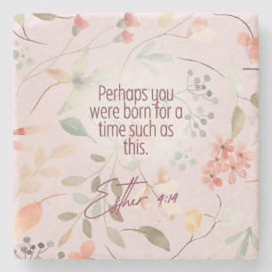 Esther 4:14 Christliche Bibelverse Kunst Steinuntersetzer
