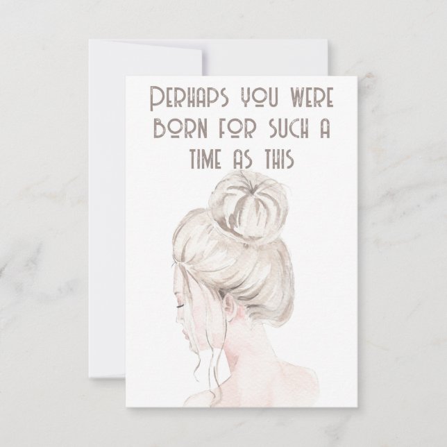 Esther Bible Verse Carte pour notes (Devant)