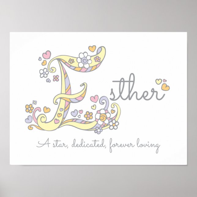 Esther girls nom signifiant affiche (Devant)