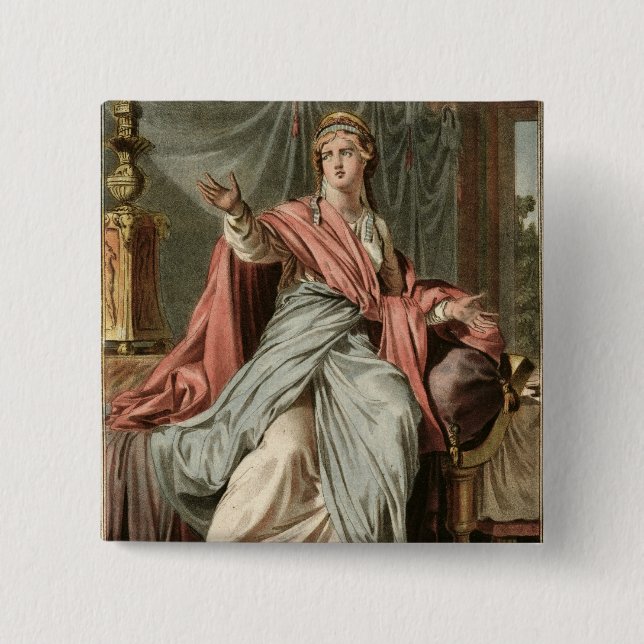 Esther, Kostüm für "Esther" durch Jean Racine, von Button (Vorderseite)