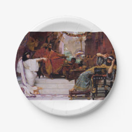 Esther kündigendes Haman Pappteller