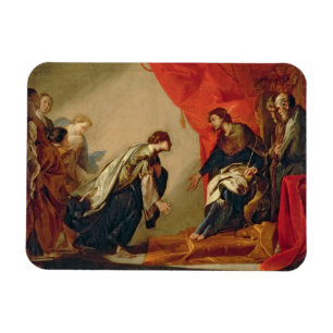 Esther vor Ahasuerus, c.1645-50 (Öl auf Ca Magnet