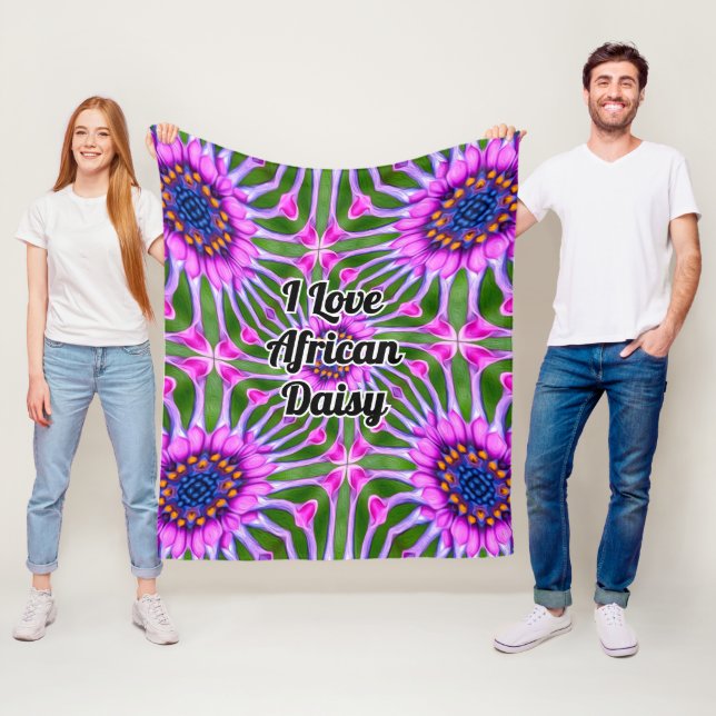 Esthetic Daisy Pattern Fleecedecke (Beispiel)