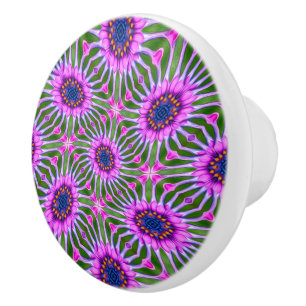 Esthetic Daisy Pattern Keramikknauf