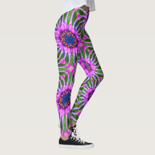 Esthetic Daisy Pattern Leggings
