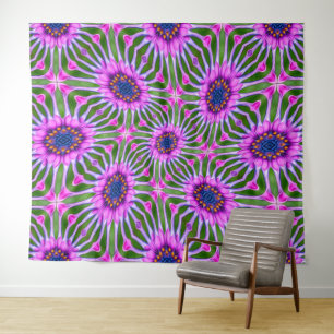 Esthetic Daisy Pattern Wandteppich