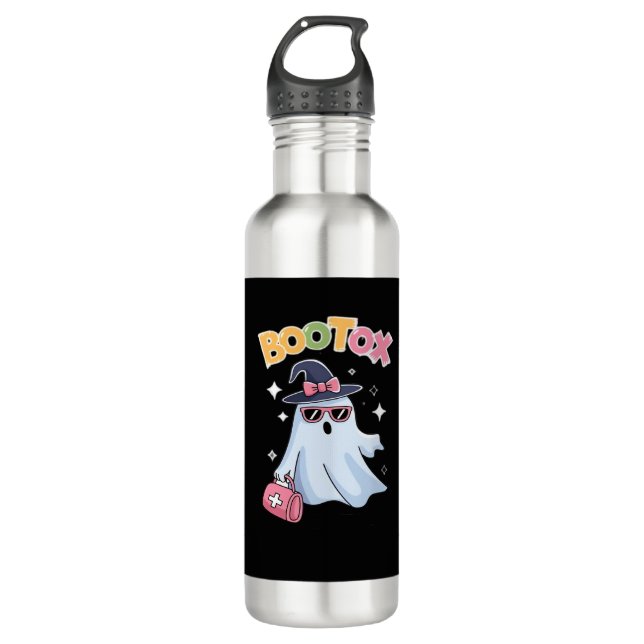 Esthetician Botox Halloween Aesthetic Nurse Plasti Edelstahlflasche (Vorderseite)