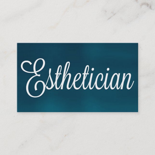 Esthetician Brushed Business Card Visitenkarte (Vorderseite)