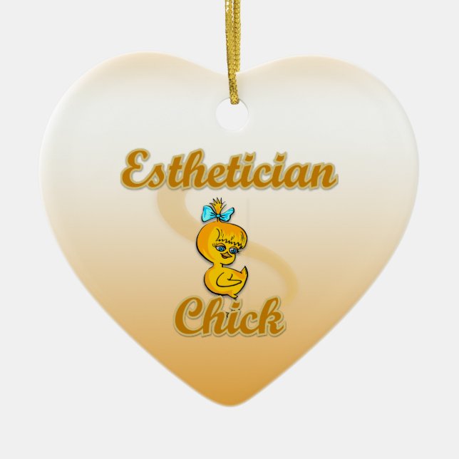 Esthetician Chick Keramikornament (Vorne)