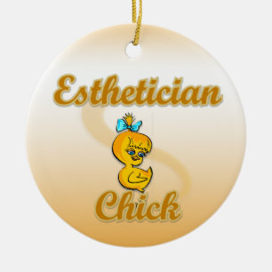 Esthetician Chick Keramikornament