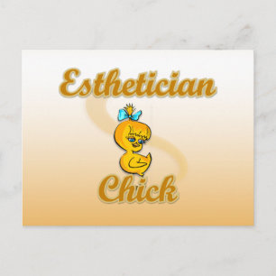 Esthetician Chick Postkarte