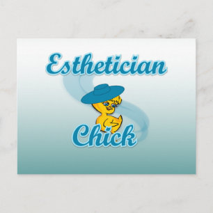Esthetician Chick Postkarte