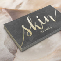 Esthetician Elegant Gold & Grau