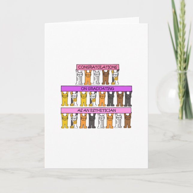 Esthetician Graduate Glückwunsch Karte (Vorderseite)