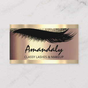 Esthetician Makeup Eyelashes VIP Anstellungskarte Visitenkarte