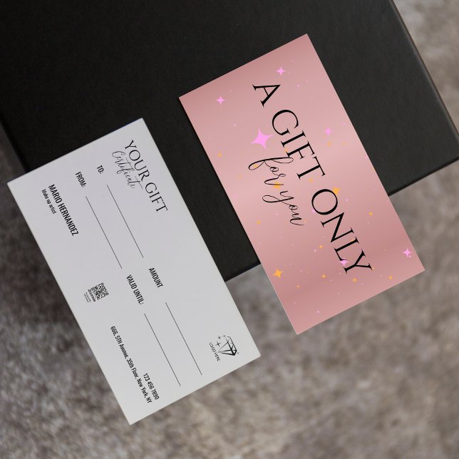 Esthetician Rose Gold Certificate Geschenkkarte Feiertagskarte (Esthetician Rose Gold Certificate Gift Card)