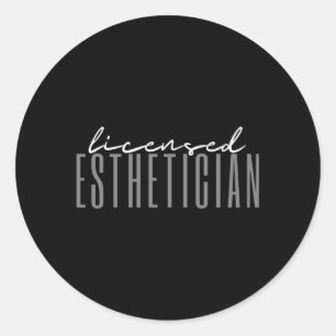 Esthetician Skin Care Runder Aufkleber