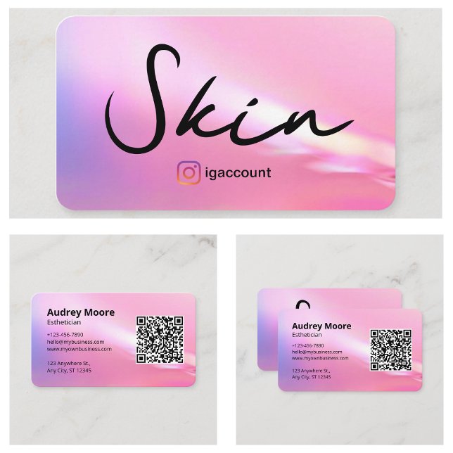 Esthetician Skin Makeup Visitenkarte (Esthetician Skin Makeup Business Card
)