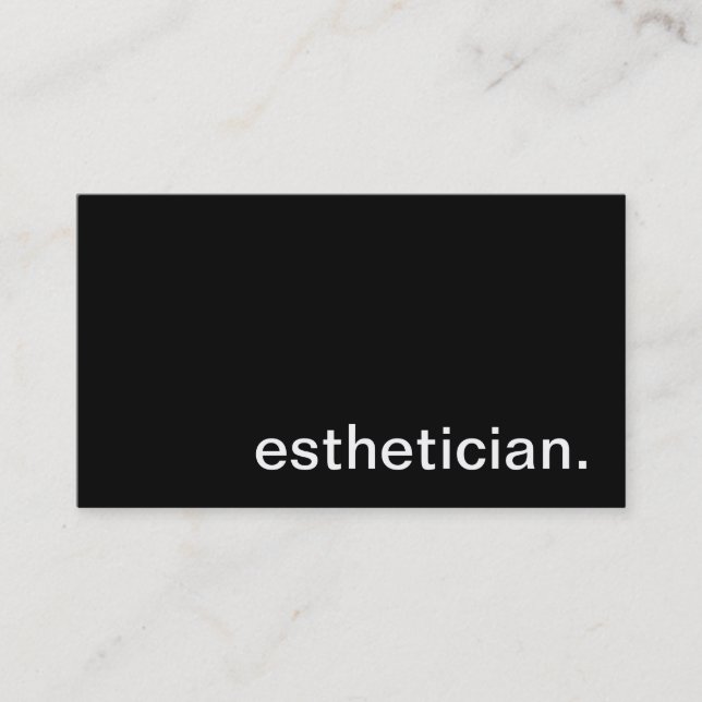 Esthetician-Visitenkarte Visitenkarte (Vorderseite)