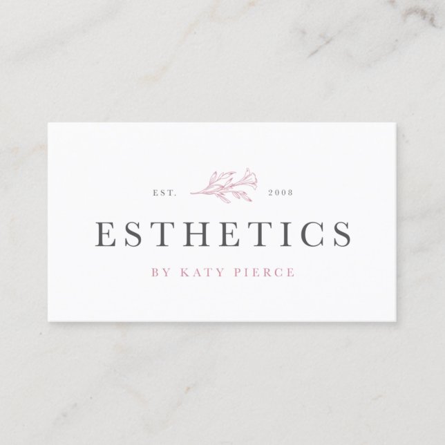 Esthetics von Katy Visitenkarte (Vorderseite)