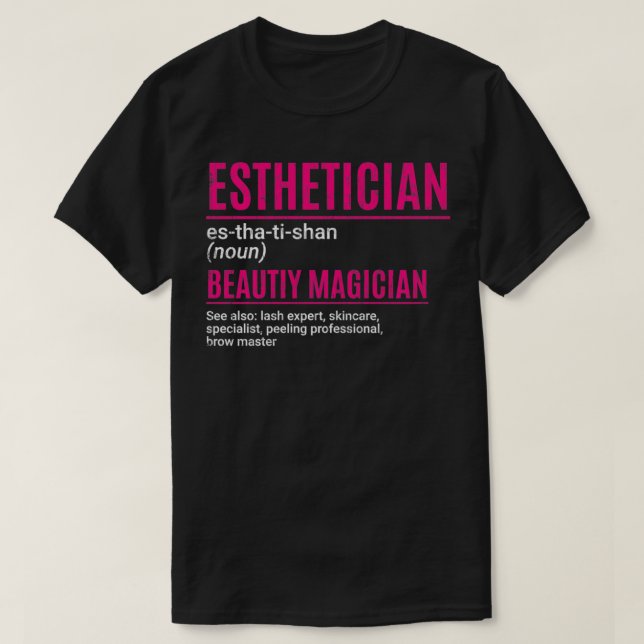 Esthetiker Funny Beauty Magician Makeup Artist Gr T-Shirt (Design vorne)